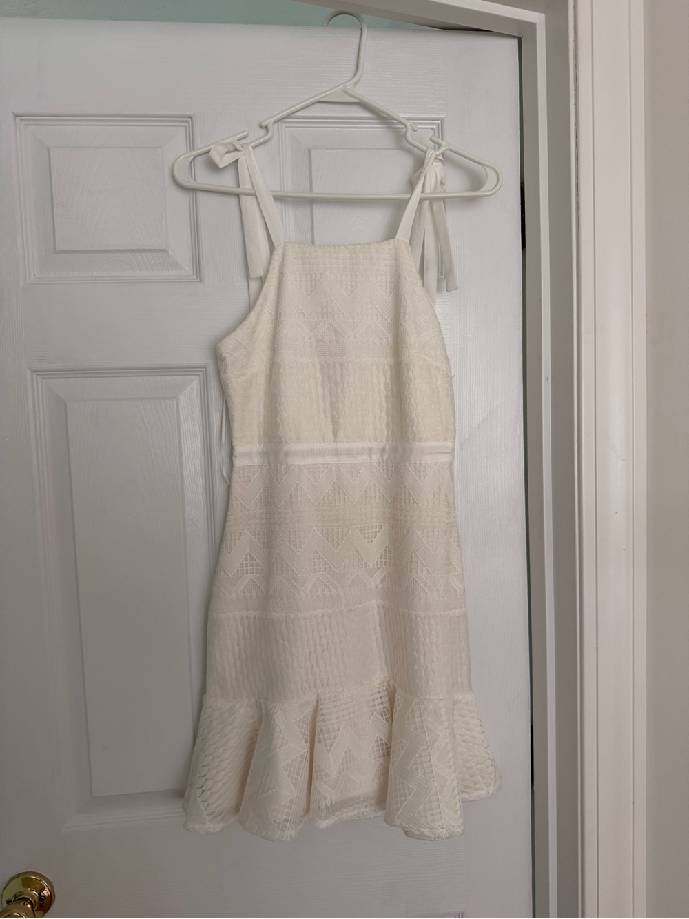 White Lady Black Tie Dress